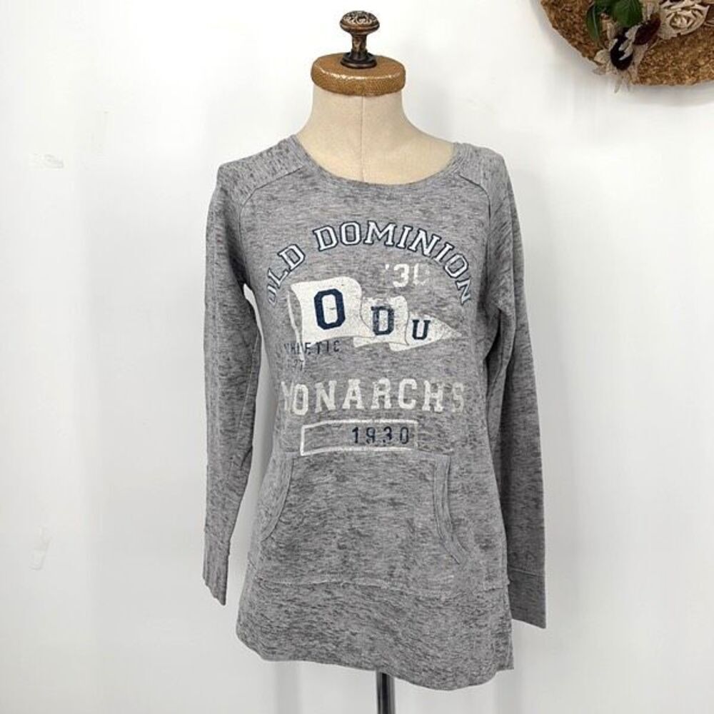 Old Dominion Monarchs ODU Women's Sweatshirt Pocket‎ Grey M